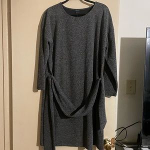 BNWT Ann Taylor blk/wht dress size L.